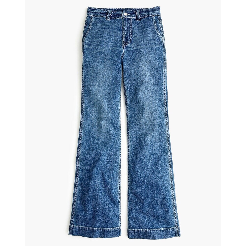 J.Crew Wide Leg Trouser Jeans In Light Wash High Rise Wide Leg Denim Women’s 26